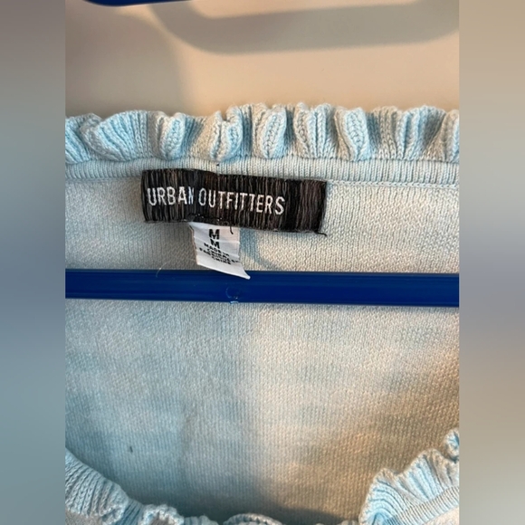 Urban Outfitters Light Blue Ruffle Sweater - Picture 3 of 3